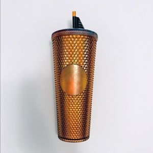 Starbucks gold copper 50th anniversary tumbler